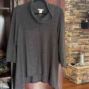 Grey cowl neck tunic